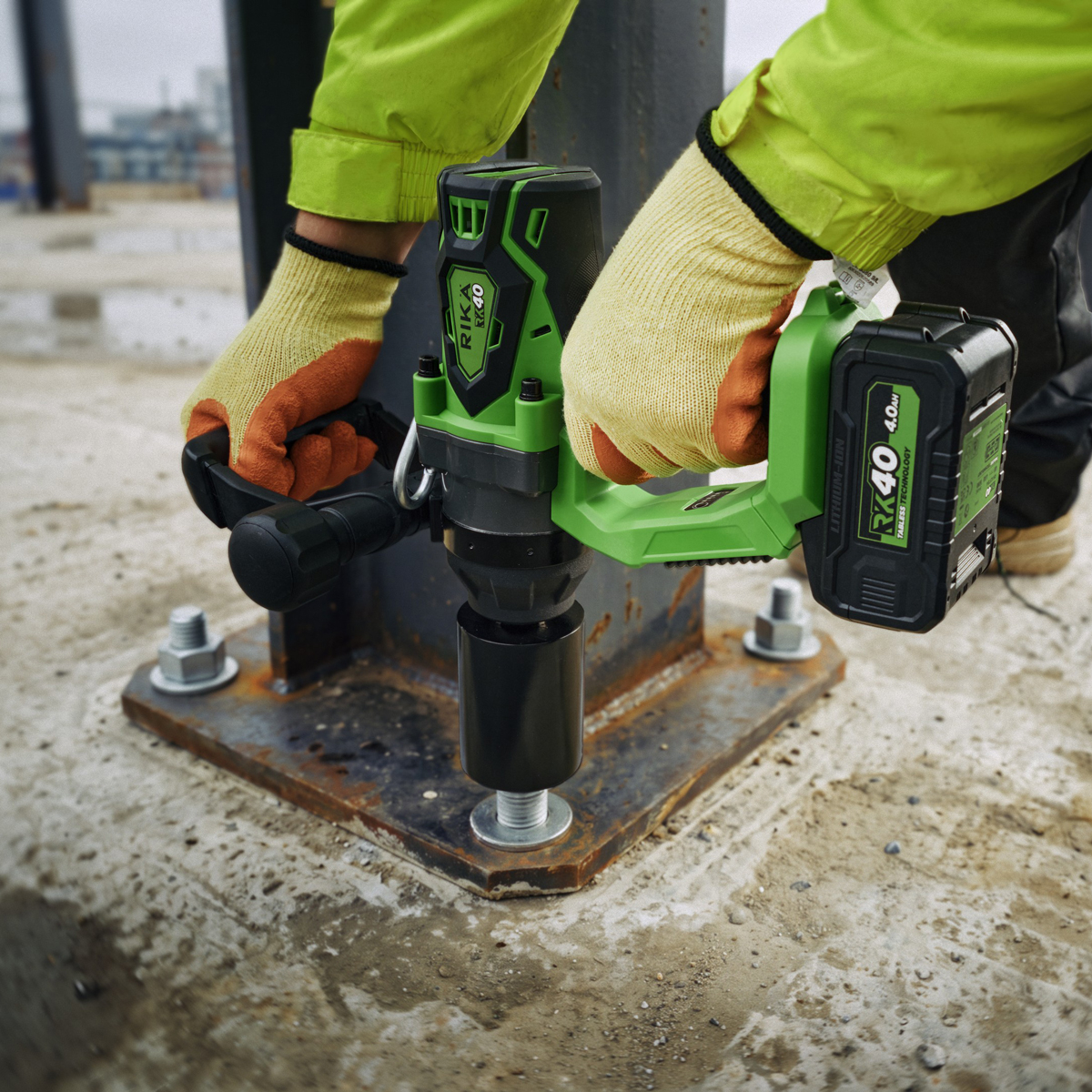 Rikä RK40 40V 1in Cordless High-Torque Impact Wrench | 2500Nm Nut-Busting Torque | Friction Ring | Brushless Motor | Body Only